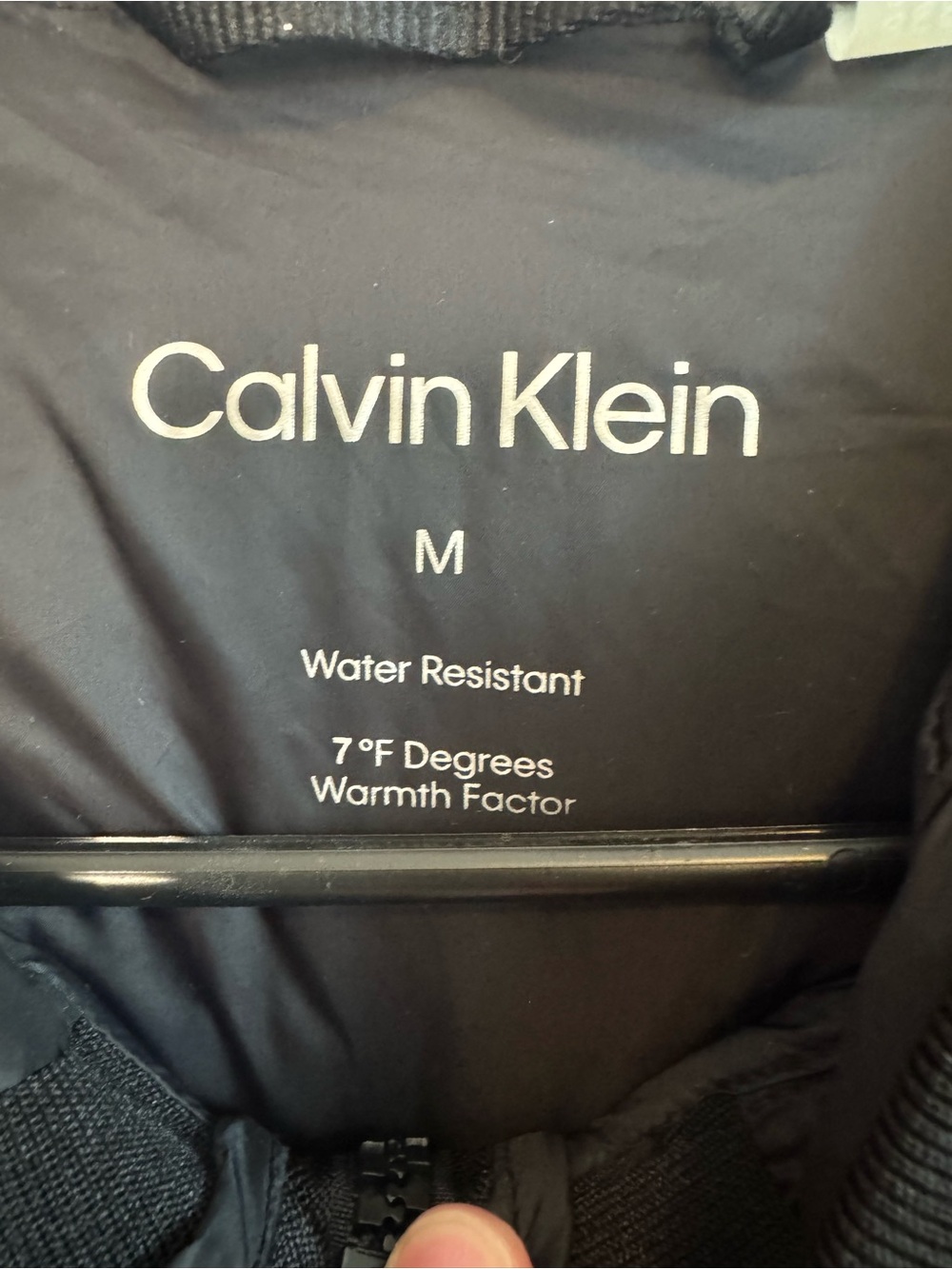 Men’s Black Calvin Klein Nylon Shiny Puffer Jacket - Picture 3 of 4